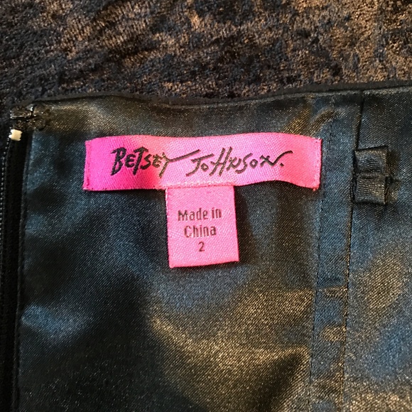 Vtg. Betsey Johnson Strapless Fairy Cottage Core Y2K Lace Floral Dress - Picture 5 of 5